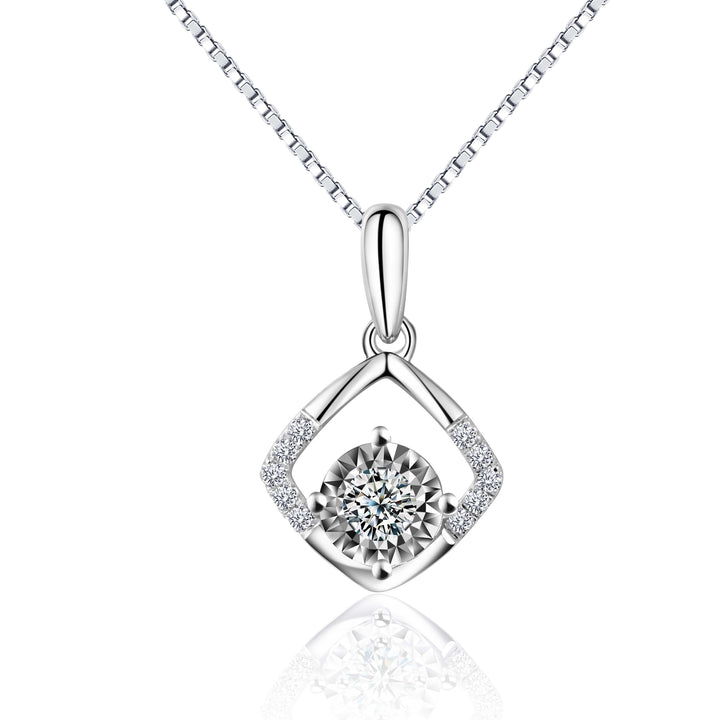 Genuine Diamond Pendant Necklace