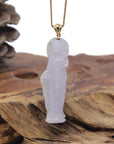 Baikalla "Saint Mary" 18K Yellow Gold Natural Lavender Jadeite Jade Pendant