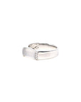 Baikalla Natural Icy Jadeite Jade 18kw Gold Bar Ring W/ Natural Diamonds