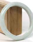 Baikalla Natural Light Green Jadeite Jade Bangle Bracelet (66.3mm)