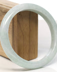 Baikalla Natural Light Green Jadeite Jade Bangle Bracelet (66.3mm)