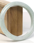 Baikalla Natural Light Green Jadeite Jade Bangle Bracelet (66.3mm)
