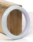Baikalla Natural Lavender Jadeite Jade Bangle Bracelet (57.5mm)