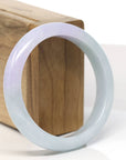 Baikalla Natural Lavender Jadeite Jade Bangle Bracelet (57.5mm)