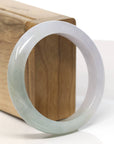 Baikalla Lavender Jadeite Jade Bangle Bracelet (55.5 mm)