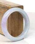Baikalla Natural Lavender Jadeite Jade Bangle Bracelet (53.6mm)