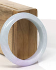 Baikalla Natural Lavender Jadeite Jade Bangle Bracelet (53.6mm)