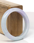 Baikalla Natural Lavender Jadeite Jade Bangle Bracelet (53.6mm)