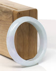 Baikalla Natural Lavender Jadeite Jade Bangle Bracelet (50 mm)