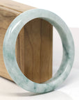 Baikalla Natural Blue-Green Jadeite Jade Bangle Bracelet (59.9 mm)