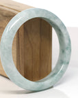 Baikalla Natural Blue-Green Jadeite Jade Bangle Bracelet (59.9 mm)