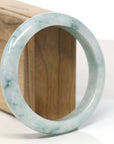Baikalla Natural Blue-Green Jadeite Jade Bangle Bracelet (59.9 mm)