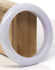 Baikalla Genuine Lavender Jadeite Jade Bangle Bracelet (60.6 mm)