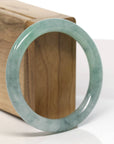 Baikalla Natural Green Jadeite Jade Bangle Bracelet (55.2 mm)