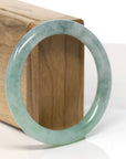 Baikalla Natural Green Jadeite Jade Bangle Bracelet (55.2 mm)