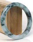 Baikalla Natural Blue-Green Jadeite Jade Bangle Bracelet (63mm)