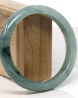 Baikalla Natural Oil-Green Jadeite Jade Bangle Bracelet (63.6mm)