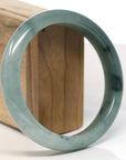 Baikalla Natural Oil-Green Jadeite Jade Bangle Bracelet (63.6mm)