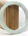 Baikalla Natural Light Green Jadeite Jade Bangle Bracelet (66.4mm)