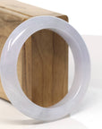High Natural Lavender Jadeite Jade Bangle Bracelet (55.4mm)
