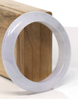 High Natural Lavender Jadeite Jade Bangle Bracelet (55.4mm)