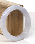 High Natural Lavender Jadeite Jade Bangle Bracelet (55.4mm)