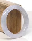 High Natural Lavender Jadeite Jade Bangle Bracelet (55.4mm)
