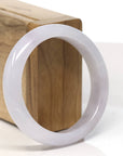 Baikalla Lavender Jadeite Jade Bangle Bracelet (55.2mm)