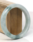 Baikalla Genuine Blue-Green Jadeite Jade Bangle Bracelet (59.8mm)