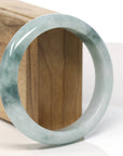 Baikalla Genuine Blue-Green Jadeite Jade Bangle Bracelet (59.8mm)