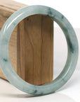 Baikalla Natural Blue-Green Jadeite Jade Bangle Bracelet (63.5mm)