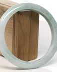 Baikalla Natural Light Green Jadeite Jade Bangle Bracelet (66.4mm)