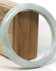 Baikalla Natural Light Green Jadeite Jade Bangle Bracelet (66.4mm)