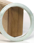 Baikalla Natural Light Green Jadeite Jade Bangle Bracelet (66.5mm)