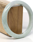 Baikalla Natural Light Green Jadeite Jade Bangle Bracelet (66.5mm)
