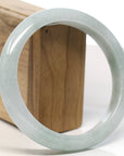 Baikalla Natural Light Green Jadeite Jade Bangle Bracelet (66.3mm)