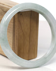 Baikalla Natural Light Green Jadeite Jade Bangle Bracelet (66.3mm)