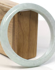 Baikalla Natural Light Green Jadeite Jade Bangle Bracelet (66.3mm)