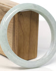 Baikalla Natural Light Green Jadeite Jade Bangle Bracelet (66.3mm)