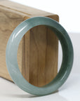 Baikalla Natural Oil-Green Jadeite Jade Bangle Bracelet (56.2mm)