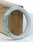 Baikalla Natural Blue-Green Jadeite Jade Bangle Bracelet (57mm)