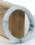 Baikalla Natural Blue-Green Jadeite Jade Bangle Bracelet (59.4mm)