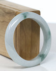 Baikalla Natural Blue-Green Jadeite Jade Bangle Bracelet (54.5mm)