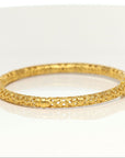 18K Yellow Gold & Imperial Jadeite Jade Bangle With Colors Gems