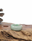 Baikalla Apple-Green Burmese Green Jadeite Jade Traditional Ring
