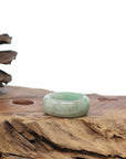 Baikalla Apple-Green Burmese Green Jadeite Jade Traditional Ring