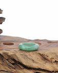 Baikalla Apple-Green Burmese Jadeite Jade Traditional Ring