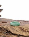 Baikalla Apple-Green Burmese Jadeite Jade Traditional Ring