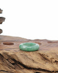 Baikalla Apple-Green Burmese Jadeite Jade Traditional Ring