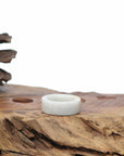 Natural Burmese Jadeite Jade Band Ring